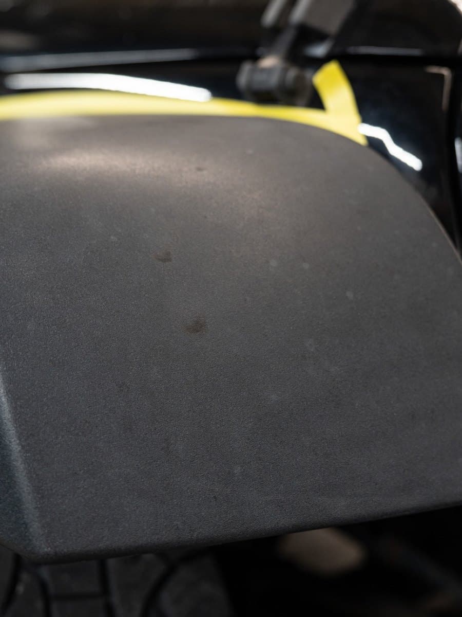 Jeep fender flare trim restoration, after