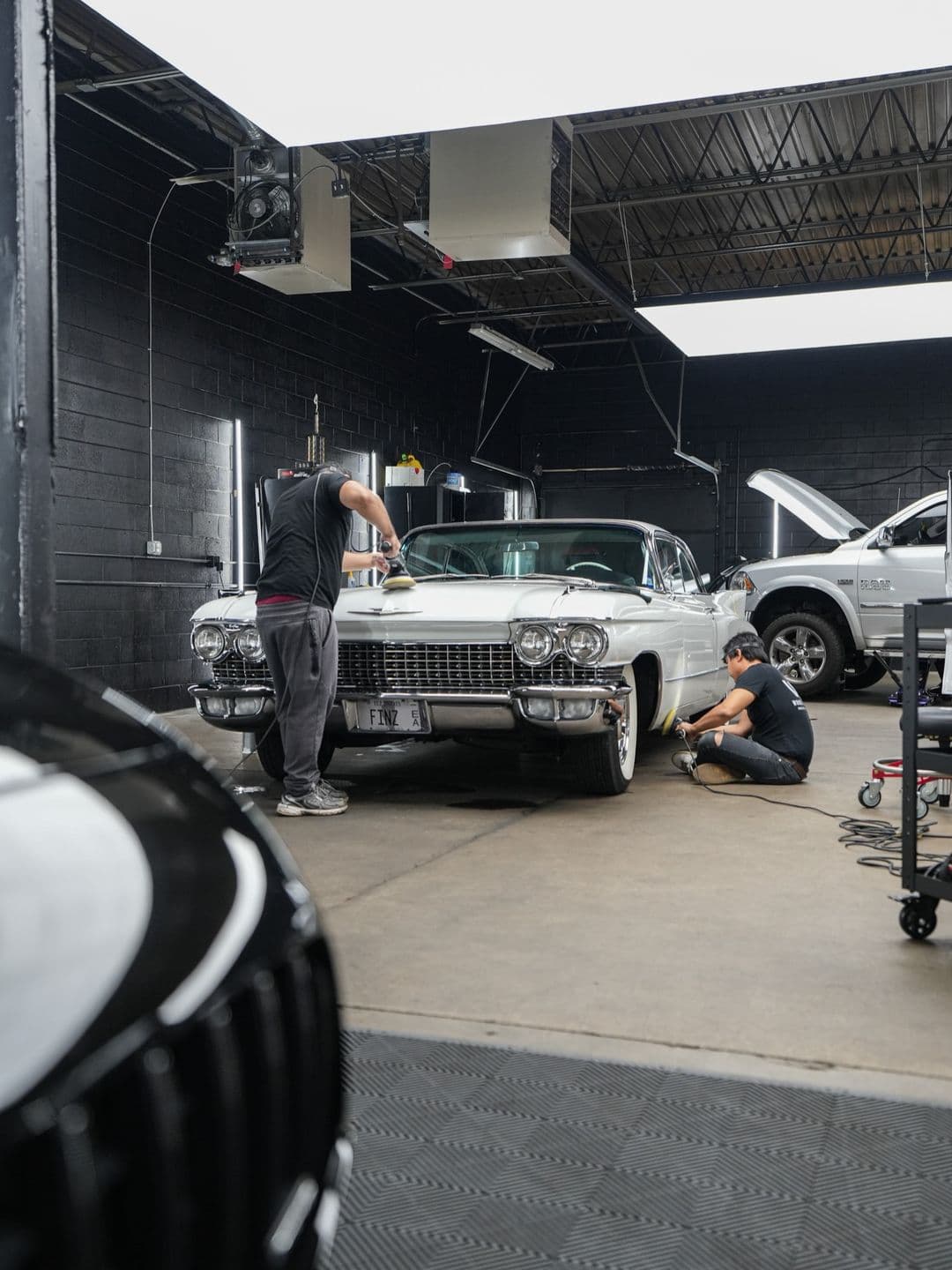 1960 Cadillac Coupe de Ville, stage 1 paint correction + pdr + chrome polish at Woks Detailing, photo 12
