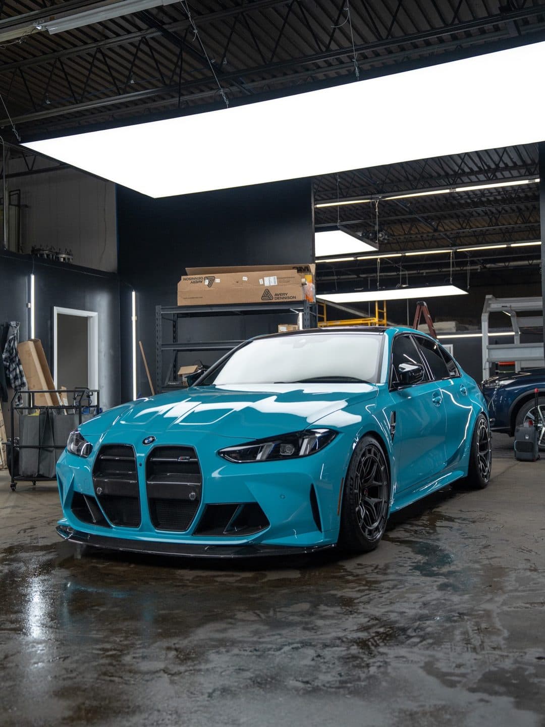 BMW G80 M3, Turkish Blue, in-n-out maintenance at Woks Detailing, photo 3