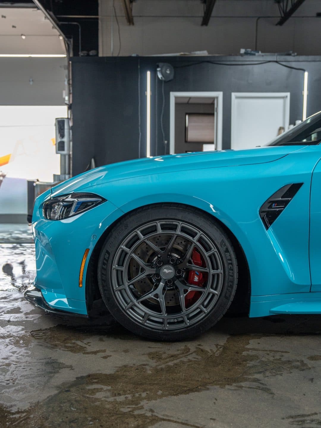 BMW G80 M3, Turkish Blue, in-n-out maintenance at Woks Detailing, photo 4