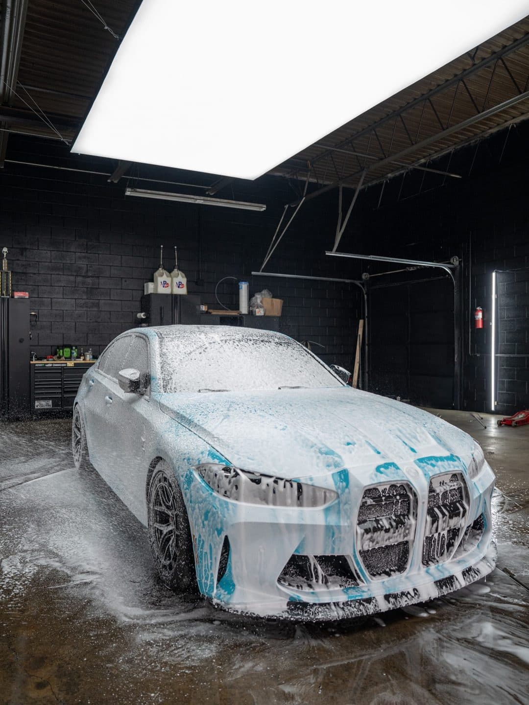 BMW G80 M3, Turkish Blue, in-n-out maintenance at Woks Detailing, photo 6