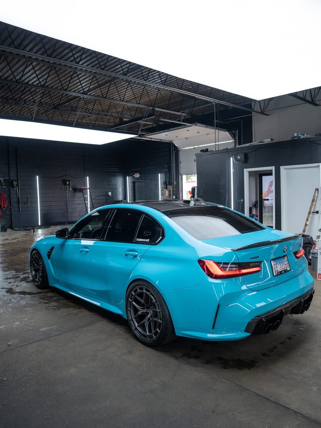 BMW G80 M3, Turkish Blue, in-n-out maintenance at Woks Detailing, photo 9