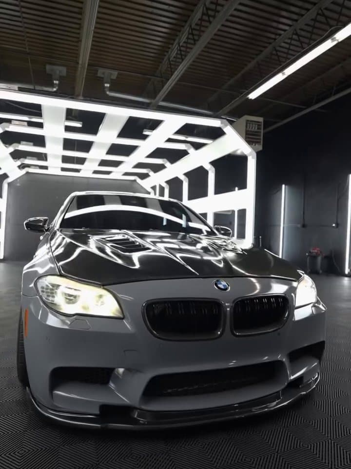 BMW M5, carbon fiber look interior trim wrap at Woks Detailing, photo 2