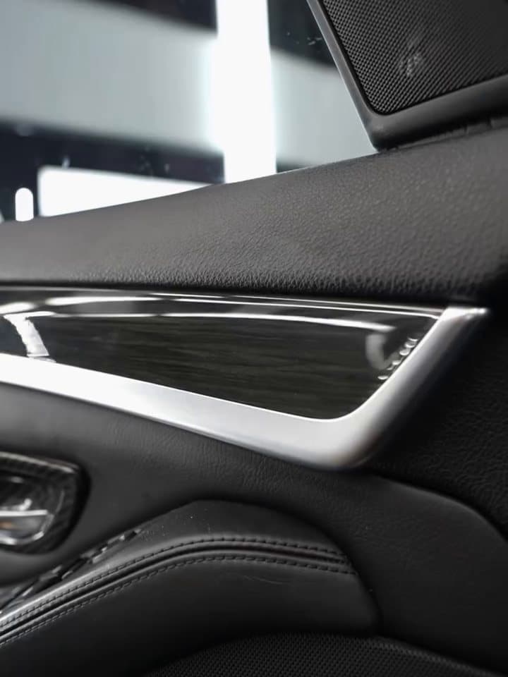 BMW M5, carbon fiber look interior trim wrap at Woks Detailing, photo 4