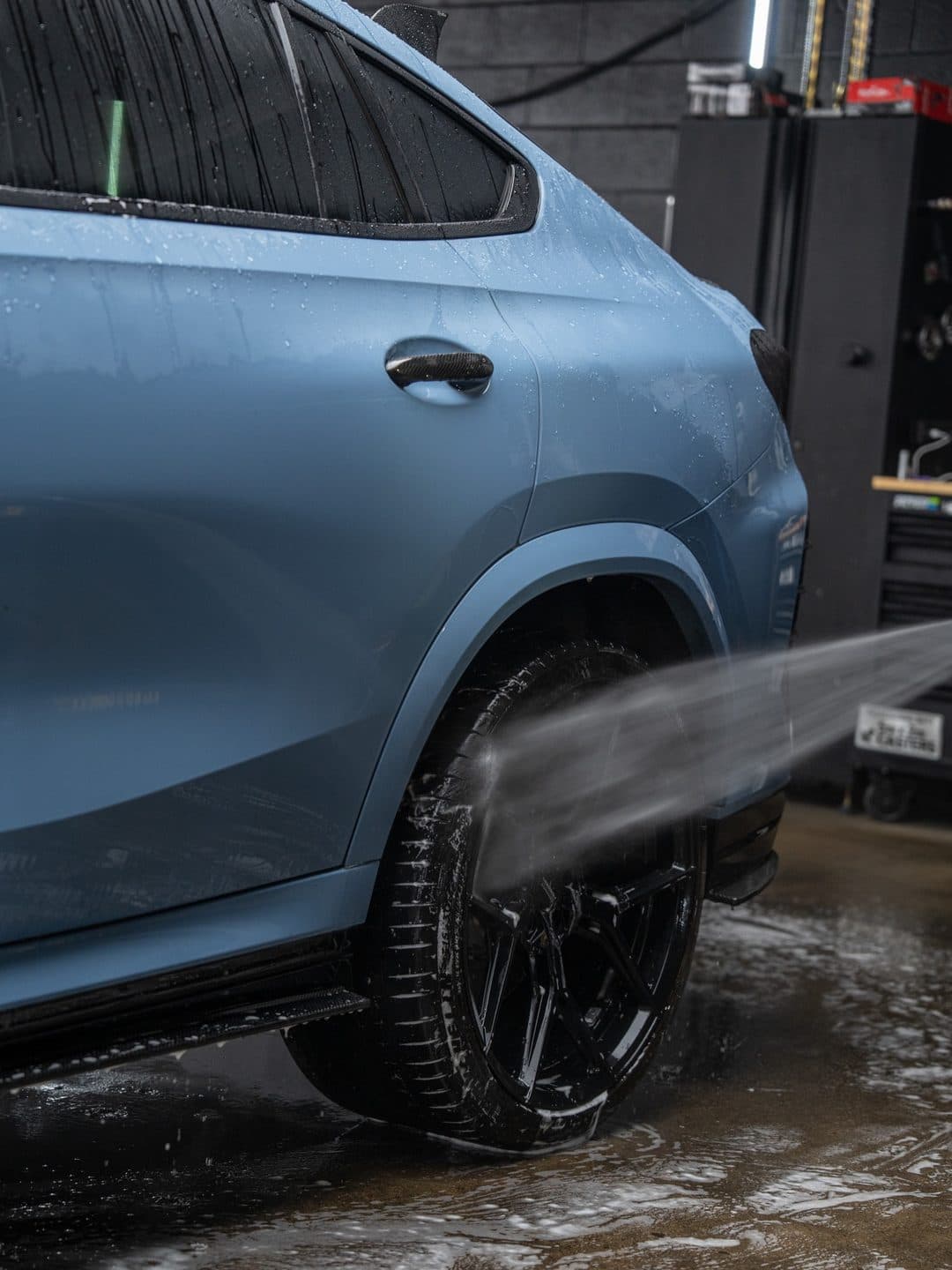 BMW X6 M, carbon fiber lip replacement at Woks Detailing, photo 8