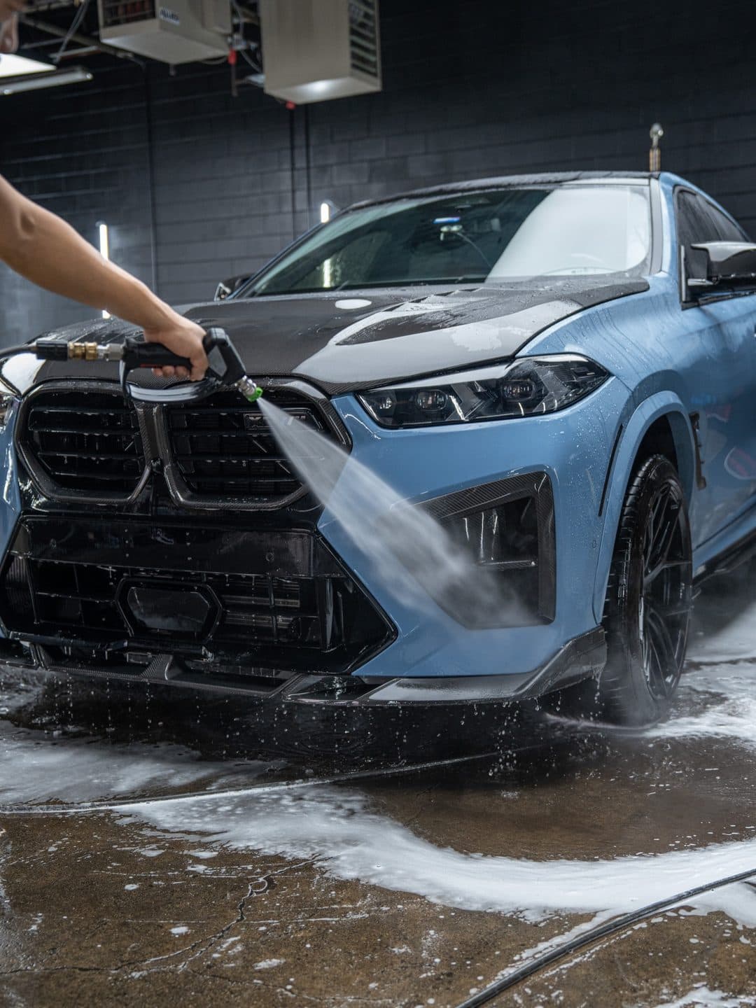 BMW X6 M, carbon fiber lip replacement at Woks Detailing, photo 10