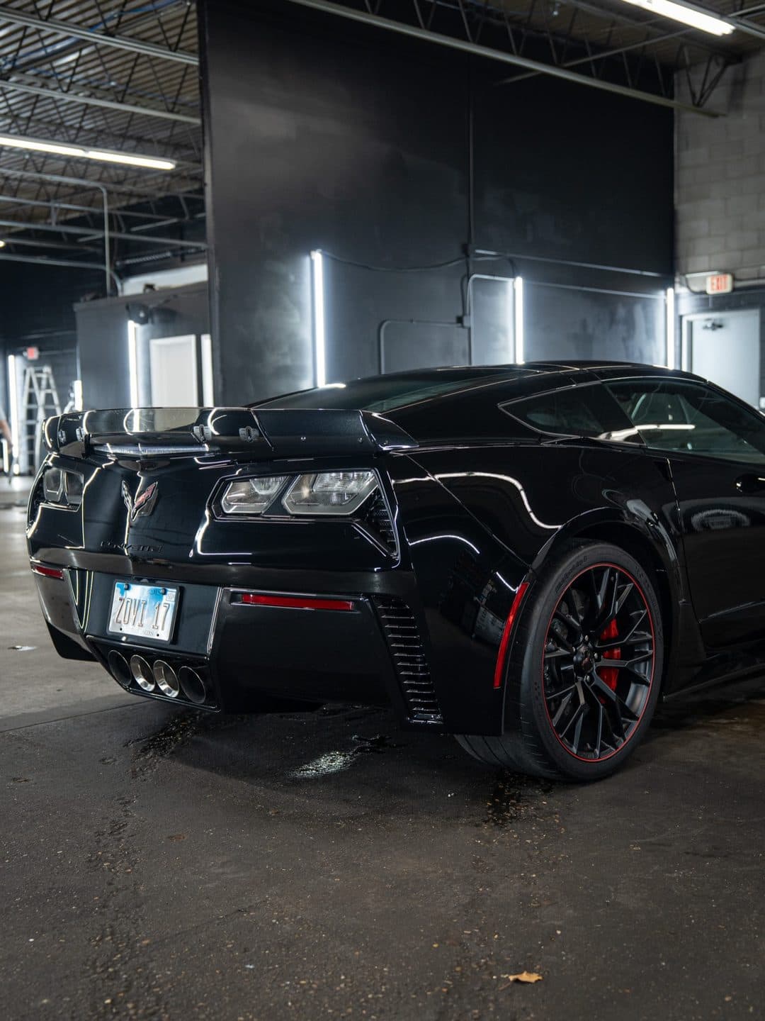 Corvette Z06, stage 1 paint correction at Woks Detailing, photo 2