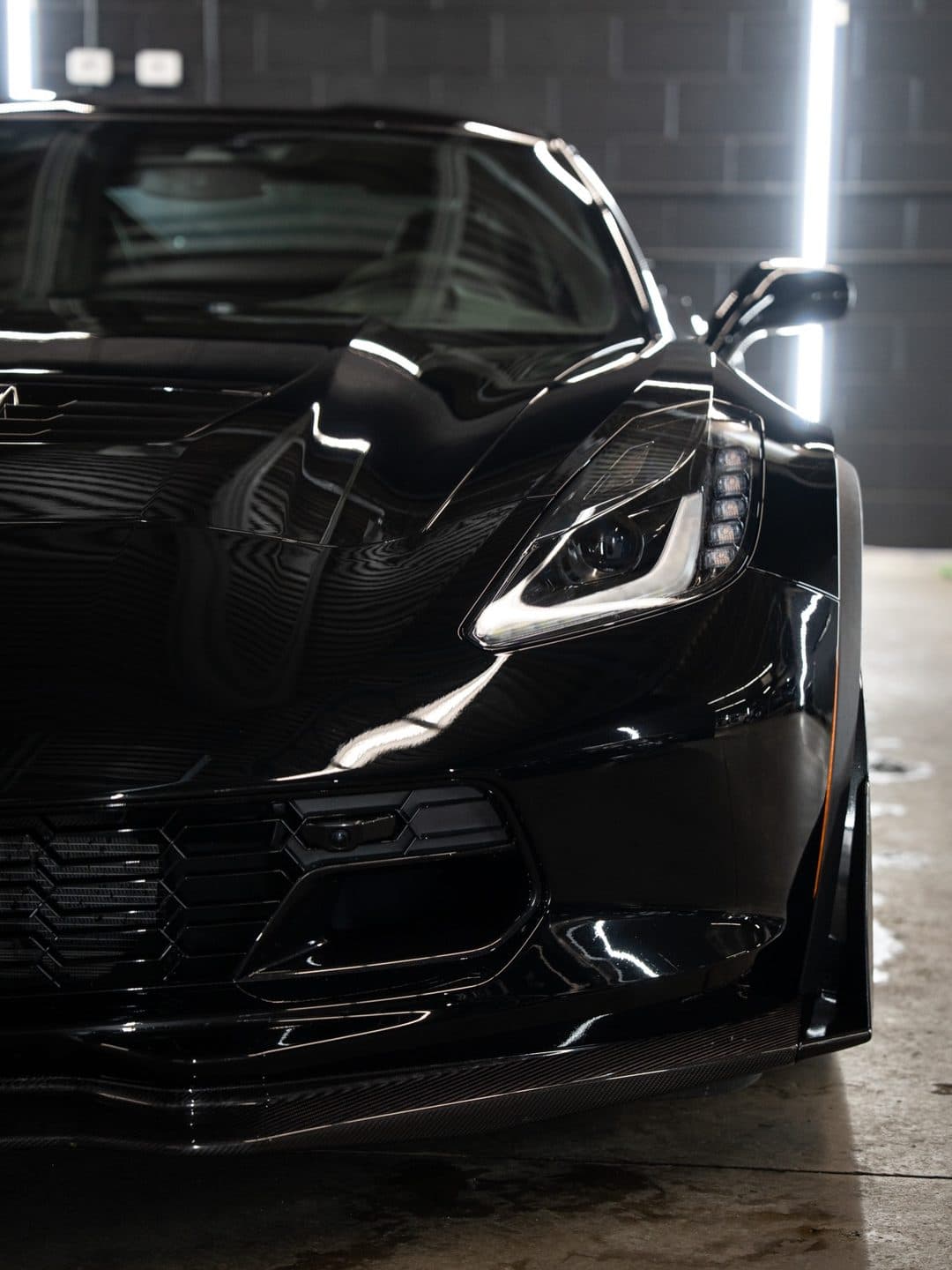 Corvette Z06, stage 1 paint correction at Woks Detailing, photo 5