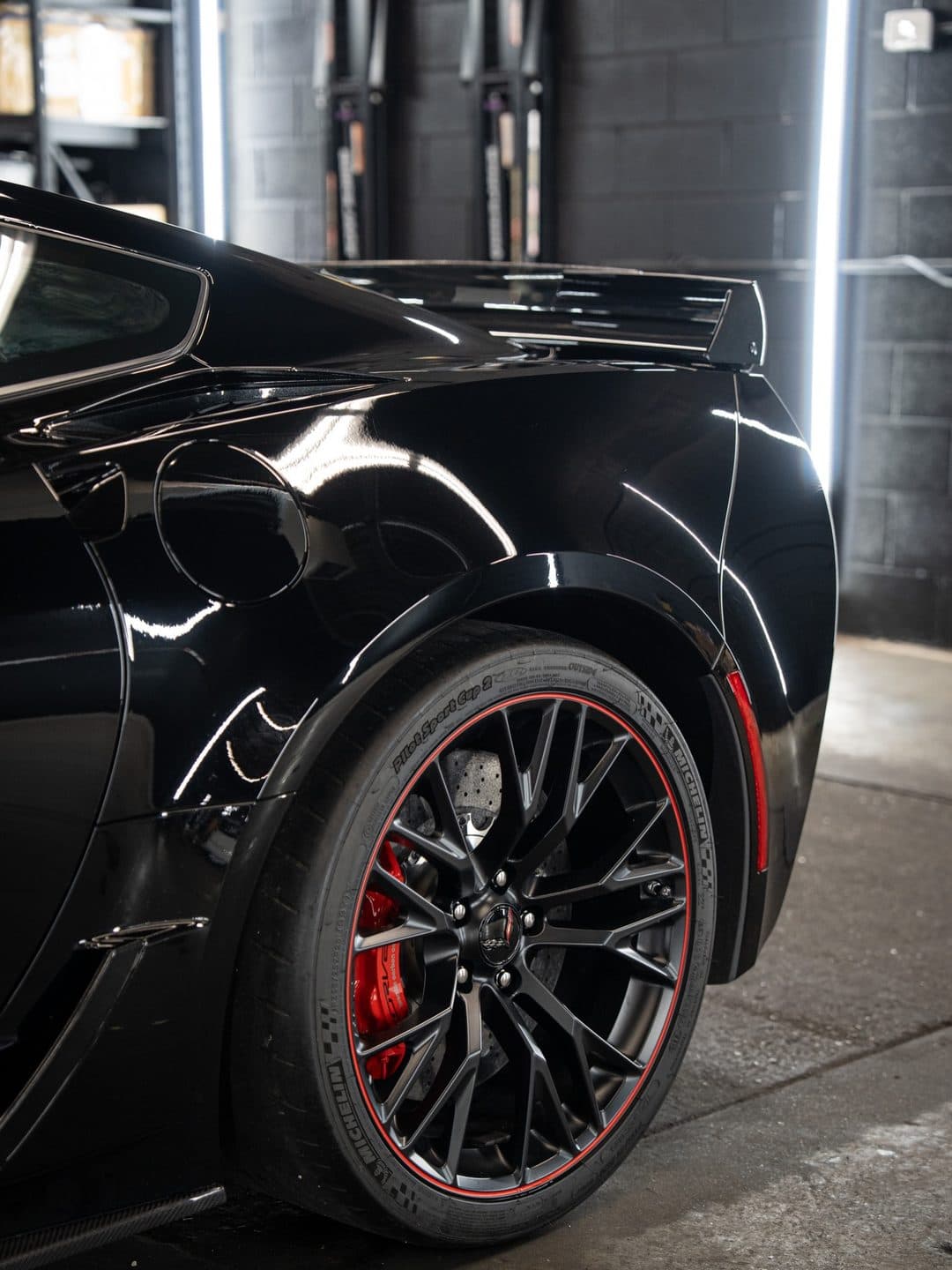 Corvette Z06, stage 1 paint correction at Woks Detailing, photo 6