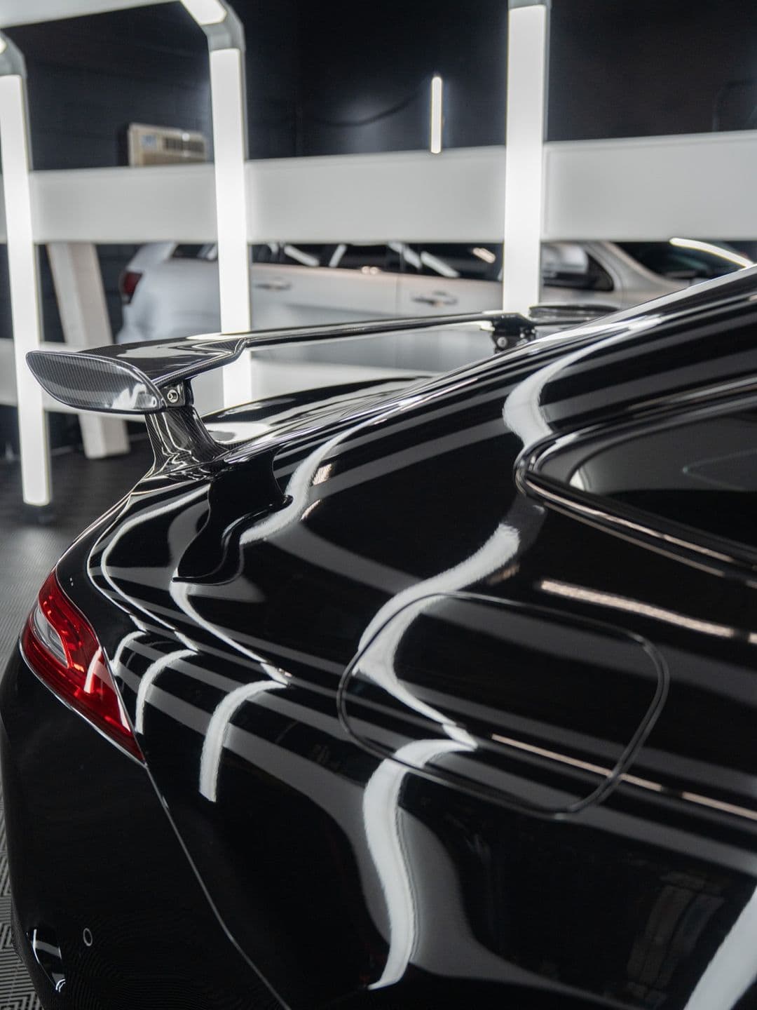 Mercedes-AMG GT 63, paint correction + carbon spoiler + chrome delete at Woks Detailing, photo 3