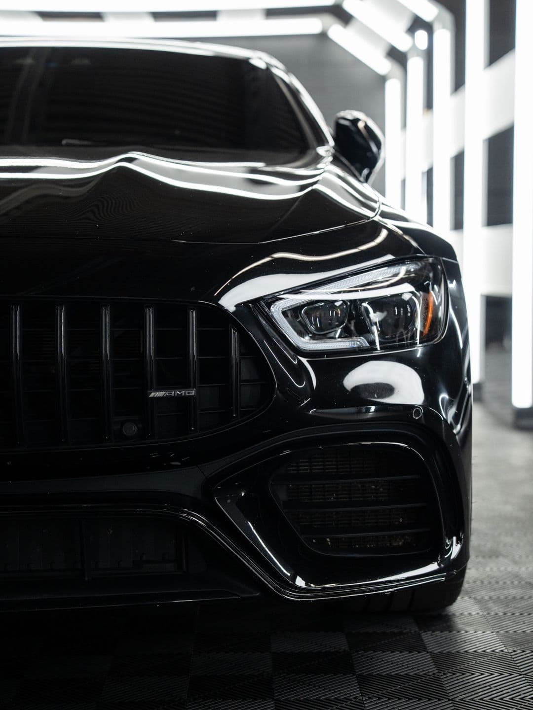 Mercedes-AMG GT 63, paint correction + carbon spoiler + chrome delete at Woks Detailing, photo 8