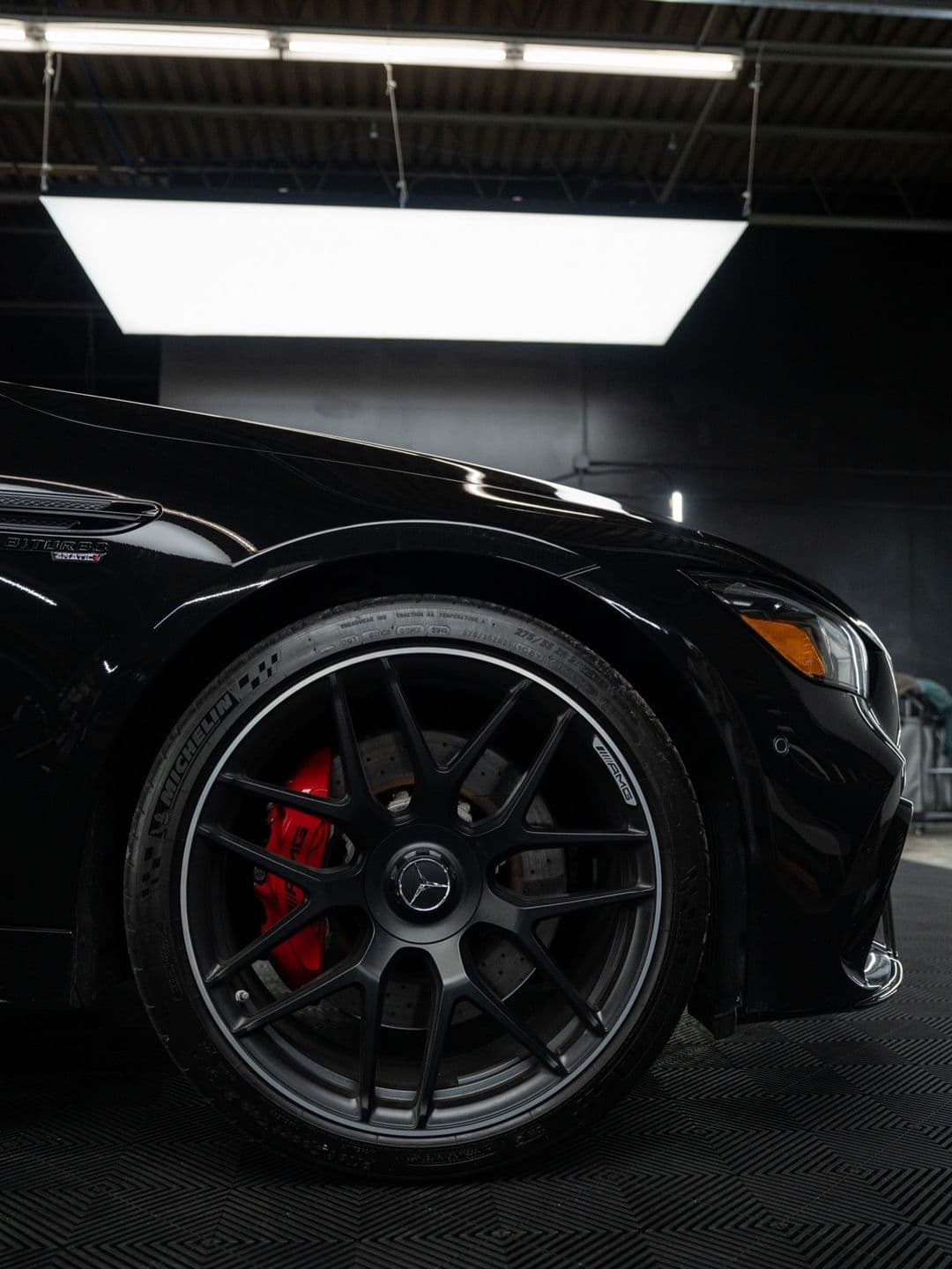 Mercedes-AMG GT 63, paint correction + carbon spoiler + chrome delete at Woks Detailing, photo 9